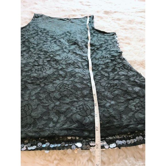 Moving Sale! Good Used Condition | Express Sequin Lace Tank Top | Size Small - Picture 7 of 9